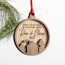 New home Christmas bauble decoration