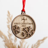 First Christmas bauble decoration