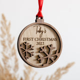 First Christmas bauble decoration