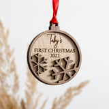 First Christmas bauble decoration