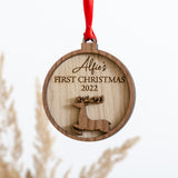 First Christmas bauble decoration