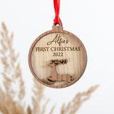 First Christmas bauble decoration