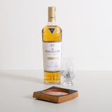 Personalised whisky wood bottle glorifier