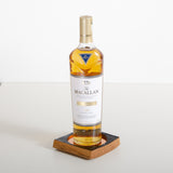 Personalised whisky wood bottle glorifier