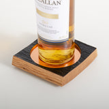 Personalised whisky wood bottle glorifier