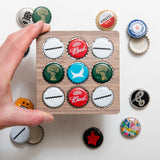 Walnut beer cap coaster