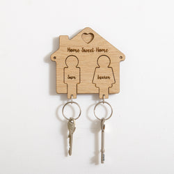 Personalised house key ring holder