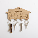 Personalised house key ring holder