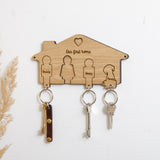 Personalised house key ring holder