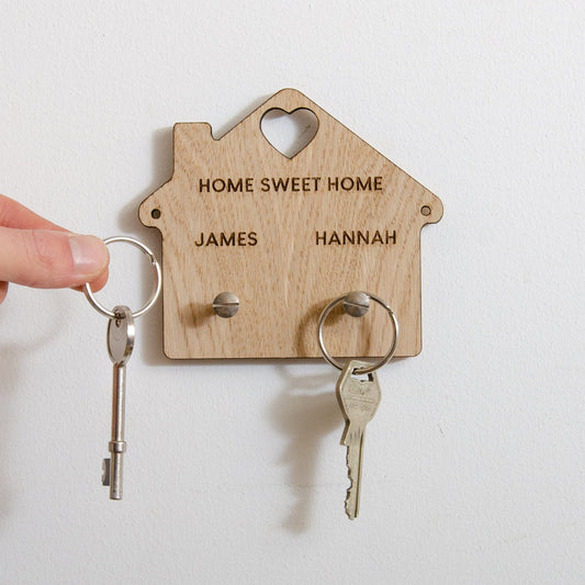 Personalised house key ring holder