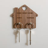 Personalised house key ring holder