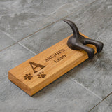 Personalised dog lead hook - Stag Design