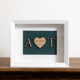 Engagement heart frame