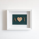 Engagement heart frame