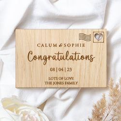 Congratulations wooden card