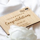 Congratulations wooden card