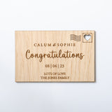 Congratulations wooden card