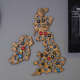 Beer Cap UK and Ireland Map - Stag Design