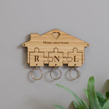 Personalised jigsaw key ring holder - Stag Design