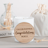 Personalised engagement candle