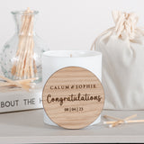 Personalised engagement candle