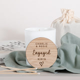 Personalised engagement candle