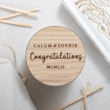 Personalised engagement candle