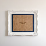 Jigsaw alternative guest book ornate frame
