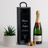 Personalised engagement date cork collector bottle box