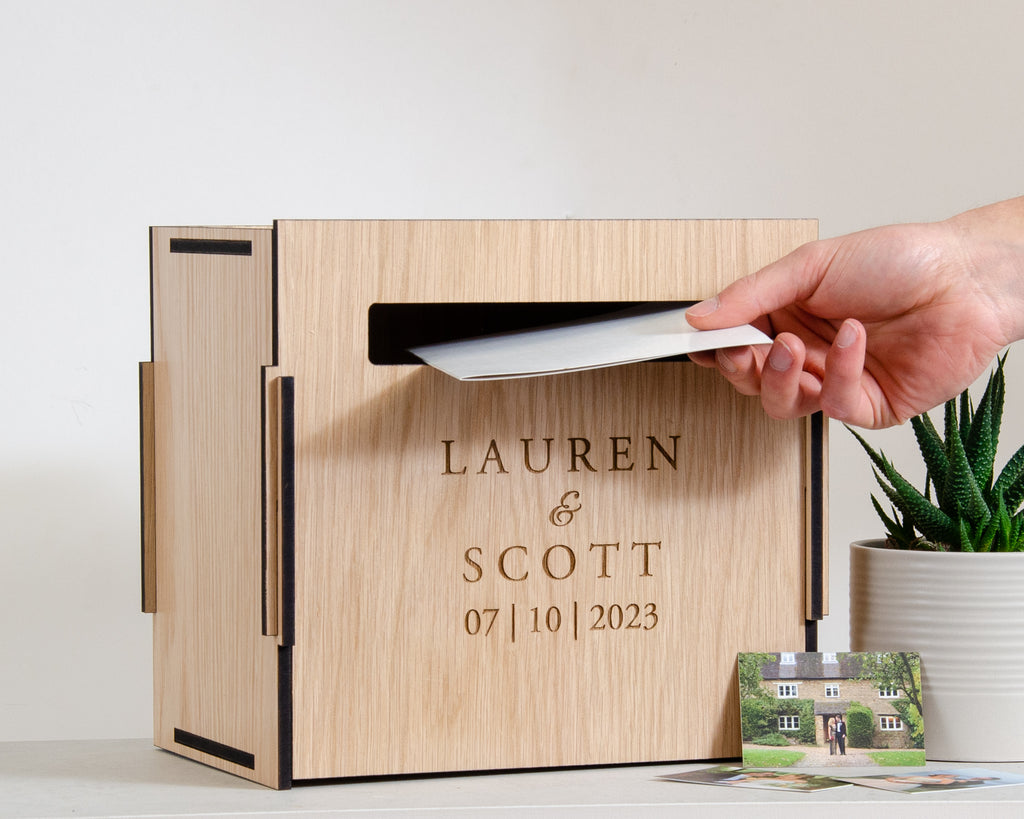 Personalised post box for wedding cards – Stag Design