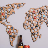 Beer Cap World Map - Stag Design