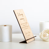 'In loving memory' wedding sign