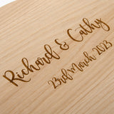 Wooden circle guest book sign