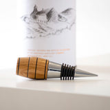 Whisky wood barrel bottle stopper - Stag Design