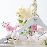 Personalised wedding white coat hangers - Stag Design