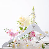 Personalised wedding white coat hangers - Stag Design
