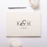 NEW! Personalised linen guest book