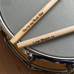 Personalised drumsticks - drum sticks - Stag Design
