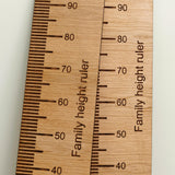 Personalised family height ruler - Stag Design