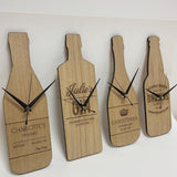 Personalised bottle shaped clock - Stag Design