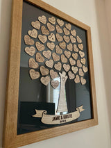 Wedding tree guest book frame - Stag Design