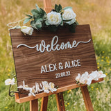 NEW! Wooden rectangle welcome sign - Stag Design