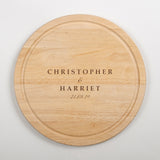 Personalised wedding chopping board