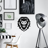 Lion Head Wall Art Sign - Stag Design
