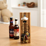 Magnetic bottle cap opener - Stag Design