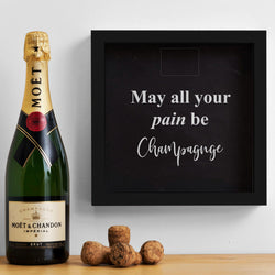 May all your pain be Champagne cork memory box - Stag Design