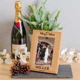 Oak wedding photo frame - Stag Design