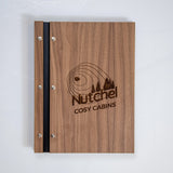 Personalised wooden A4 portfolio corporate