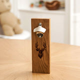 Magnetic bottle cap opener - Stag Design