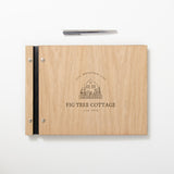 Personalised wooden A4 portfolio corporate